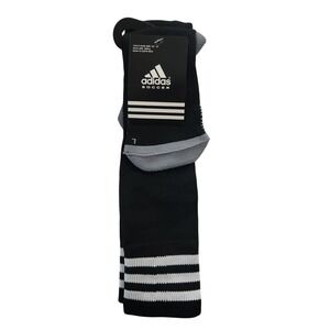 Adidas Soccer Youth Black Sock Small 3 Stripe Shoe‎ Size 13C 4Y New